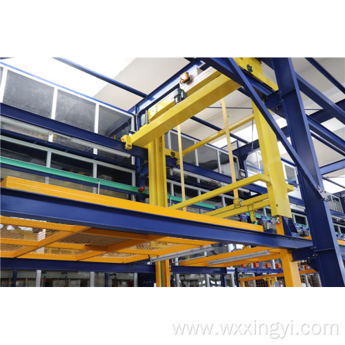 Mechanism transmission of plating line movable hoist